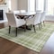 Homeroots 5' X 8' Artichoke Green Brown And Ivory Plaid Washable Indoor Outdoor Area Rug 597070 - alternate 3