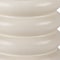 Homeroots 7" Cream Ceramic Stacking Rings Cylinder Table Vase 608374 - alternate 5