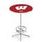 Holland Bar Stool Co 42" Chrome Wisconsin "W" Pub Table, 36" dia. Top L216C4236Wisc-W - alternate 1