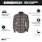 Milwaukee Tool Flannel Shirt, M, Gray, Men's M551G-M - alternate 6