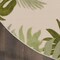 Homeroots 5' Ivory And Green Round Palm Leaf Indoor Outdoor Area Rug 548145 - alternate 3