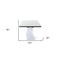 Homeroots 107" White Rectangular Ceramic And Metal Self-Storing Leaf Dining Table 487885 - alternate 5