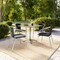 Flash Furniture Square Table Set, Aluminum, Plastic, Rattan, Stainless Steel, Grey TLH-ALUM-32SQ-020BKCHR4-GG - alternate 7