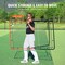 Vevor Baseball And Softball Rebounder Net 3x4.5 ft PitchBack 3-Way Trainer PDYHTW001 - alternate 3