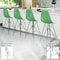 Leisuremod Cresco Acrylic Barstool - Modern ABS Plastic Counter Stool with Steel Legs & Footrest CRBL-30WG - alternate 4