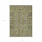 Homeroots 3' X 5' Olive Green Gray And Charcoal Oriental Washable Indoor Outdoor Area Rug 582104 - alternate 5