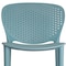 Homeroots Set of Four 26" Green Heavy Duty Plastic Low Back Counter Height Bar Chairs, 4PK 555087 - alternate 3