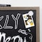 Bazic Products RUSTIQUE Wood Frame Magnetic Chalkboard, 20in. x 30in., Chalk Marker & Magnets 6081 - alternate 4