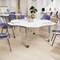 Flash Furniture Commercial Adjustable Height Flower Activity Table with Locking Casters-White XU-A60-FLR-WHT-T-A-CAS-GG - alternate 6
