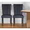 Homeroots Set of Two Black Upholstered Velvet Dining Side Chairs 564883 - alternate 1