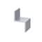 Brunner Aluminum "Z" Channel 3/4" x 3/4" x 1/16" Thick, 6063-T5 6 Feet Satin Anodized Z21213 S6 - alternate 1