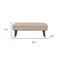 Homeroots 35in Brown Boucle and Solid Wood Upholstered Storage Bench With Cabinet 717482 - alternate 8