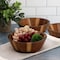 Megachef 4 Piece 6.75 Inch Acacia Wood Salad Bowl Set 750122185M - alternate 3