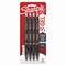 Sharpie S-Gel High-Performance Gel Pen, Retractable, Medium 0.7 mm, Black Ink, Black Barrel, 4PK 2096134 - alternate 1