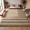 Jonathan Y Jayden Rustic Farmhouse Woven Jute Stripe Natural/Bleach 8 ft. x 10 ft. Area Rug NRF202C-8 - alternate 3