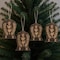 Homeroots Set of Four Brown Handmade Wood Bell Shaped Ornaments, 4PK 548240 - alternate 4