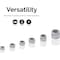 Neiko Hex Nut Assortment Set, 150 Pcs Nylon Locking Nuts, A3 Steel Hex Assorted Hardware Kit No.10 & SAE 50432A - alternate 4