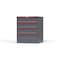 Strong Hold 4 drawer cabinet - (2x 6ft, 2x 7ft) - Red accents - Keyed Different S3036-PPDAS-0401DS - alternate 3