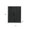Homeroots 31in Black Wood Corner Accent Cabinet With Two Doors 719677 - alternate 3