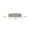 Homeroots 97" Beige Velvet Sofa With Gold Legs 480925 - alternate 3