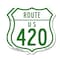 Signmission Route Marker Shield Sign Us 420, 12 inch X 12 inch, Plastic Sign, 2PK SHI-P-2PACK-12-477 - alternate 1