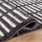 World Rug Gallery Bohemian Stripe Lines Shag Area Rug 2 ft x 3 ft Anthracite WR128ANTHRACITE2X3 - alternate 6
