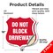 Signmission Driveway Shield Sign Do Not Block Drivew, 18 inch X 18 inch, Vinyl Decal, 2PK SHI-D-2PACK-18-378 - alternate 3