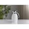 Service Ideas Nicollet Series 1-Liter Stainless Vacuum Insulated Carafe with Push Button Lid in Radiant White NIC10BSPBWH - alternate 4