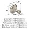 Amerock Arden 1-1/4 inch (32mm) Diameter Satin Nickel Cabinet Knob, 10PK 10VMP37340G10 - alternate 2