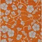 Homeroots 9' X 12' Orange And Gray Floral Washable Indoor Outdoor Area Rug 600034 - alternate 5