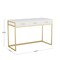 Martha Stewart 19.75 in. D X 47.25 in. W X Engineered Wood, Steel, White/Polished Brass ZG-ZP-028-WH-GLD-MS - alternate 7