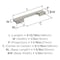 Amerock Status 5-1/16 inch (128mm) Center-to-Center Satin Nickel Cabinet Pull, 25PK 25VMP36838G10 - alternate 5
