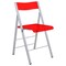 Leisuremod Menno Modern Acrylic Folding Chair, Red MF15TR - alternate 1