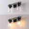 Jonathan Y Bungalow 15" 2-Light Iron/Seeded Glass Rustic Farmhouse LED Vanity Light, Black/Gray Oak Wood Finish JYL7508B - alternate 8