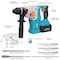 Wrightmaster 20V Brushless SDS-Plus Rotary Hammer Drill with Battery & Fast Charger, 4-Mode Cordless Rotomartillo ZR-111PRO - alternate 3