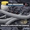 Kable Kontrol Convoluted Split Wire Loom Tubing - 1" Inside Diameter - 10' Length - Gray WL905-10-GRAY - alternate 3