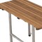 Homeroots 18" X 18" Brown Teak Rectangular Shower Bench 549347 - alternate 3