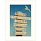 Homeroots Beach Directional 2 White Framed Print Wall Art 404914 - alternate 1