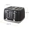 West Bend 4-Slice Toaster, in Black TTWB4SBK13 - alternate 3