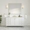 James Martin Vanities Chicago 60 in. Single Vanity, Glossy White, w/ 3 CM Arctic Fall Solid Surface Top 503-V60S-GW-3AF - alternate 4