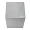 Homeroots 20" White Marble Square Block End Table 569936 - alternate 6