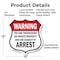 Signmission No Trespassing Shield Sign Warning You A, 12 Inch X 12 Inch, Plastic Sign SHI-P-12-423 - alternate 4