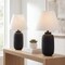 Jonathan Y Elinore 24.5" Minimalist Scandinavian Resin/Iron Ginger Jar LED Table Lamp, Matte Black, 2PK JYL5603A-SET2 - alternate 6