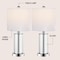 Jonathan Y Amner 20.5" Glass Modern Contemporary Fillable Glass LED Table Lamp, Chrome, 2PK JYL8508C-SET2 - alternate 7