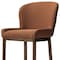 Homeroots 31" Brown Fabric and Solid Wood Bar Height Bar Chair 632483 - alternate 2