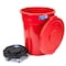 Magnum Tool Red 55 Gallon Trash Can Set (Trash Can, Quiet Dolly, and Reinforced Lid) (1 Set) CMTC-CLD0-55R01 - alternate 1