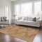 Homeroots 8' X 10' Copper And Beige Geometric Washable Indoor Outdoor Area Rug 598613 - alternate 5