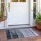 Homeroots 2' X 3' Navy and Gray Ombre Washable Non Skid Indoor Outdoor Area Rug 563646 - alternate 5