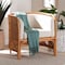 Bali & Pari Bandung Bohemian Light Honey Rattan Accent Chair 250-13876-ZORO - alternate 4