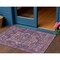 Homeroots 3' X 5' Eggplant Medallion Washable Indoor Outdoor Area Rug 608010 - alternate 1
